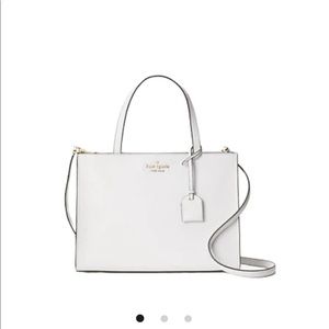 Kate Spade Sam Medium Satchel Optic White